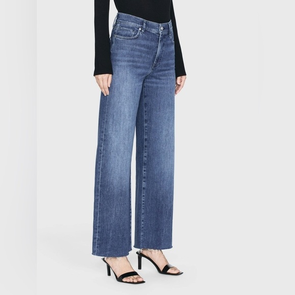 NWOT - Frame Le Palazzo Raw Hem in Crossings - Size 26 - Picture 4 of 9